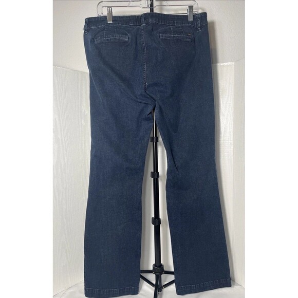 Tommy Hilfiger Women's Trouser Blue Denim Straight Leg Medium Wash Jeans size 14 - Picture 7 of 13